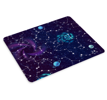 Tapis de souris carte du monde univers étoilé cosmique - TenStickers