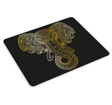 Tapis de souris original art éléphant complexe - TenStickers