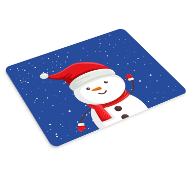 Tapis de souris noël bonhomme de neige joyeux - TenStickers