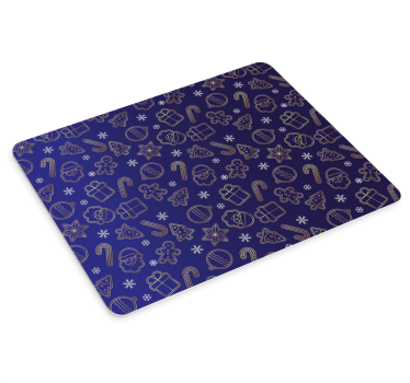 Tapis de souris noël icônes festives des fêtes - TenStickers