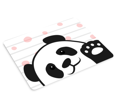 tapis de souris style original Panda agitant - TenStickers