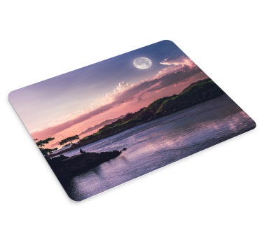 Tapis de souris original rivière scénique au crépuscule - TenStickers