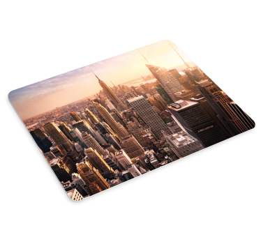 Tapis de souris carte du monde vue panoramique - TenStickers