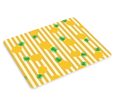 Tapis de souris motif ananas et rayures - TenStickers