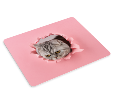 Tapis de souris original chat qui perce - TenStickers