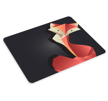 Tapis de souris original figure de renard abstrait - TenStickers