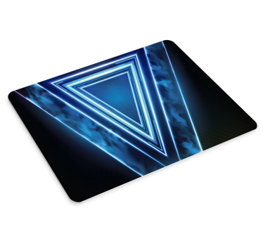Tapis de souris motif couches triangulaires néon - TenStickers
