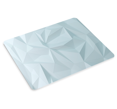 XXL tapis de souris avec motif Polygonale bleu clair - TenStickers