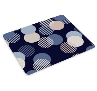 Tapis de souris motif formes géométriques circulaires - TenStickers