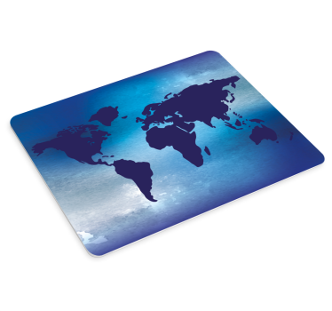 tapis de souris avec carte du monde Thème bleu - TenStickers