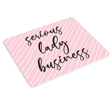 Tapis de souris original rayures roses ludiques - TenStickers