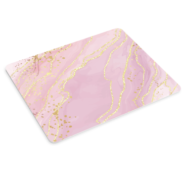 Tapis de souris motif quartz rose sophistiqué - TenStickers