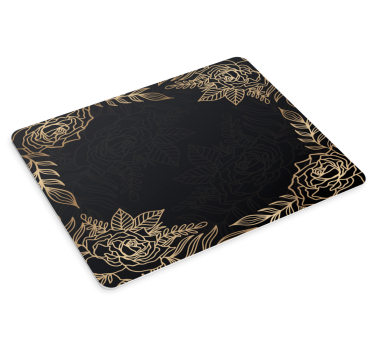 Tapis de souris motif composant floral élégant - TenStickers