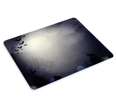 Tapis de souris citation paysage nocturne mystérieux - TenStickers
