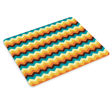 Tapis de souris motif zigzag coloré - TenStickers