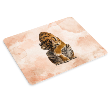 Tapis de souris original petit tigre joueur - TenStickers