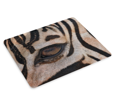 Tapis de souris original Œil de tigre en gros plan - TenStickers