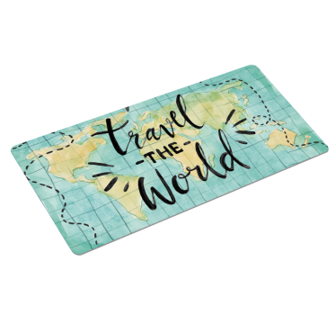 Tapis de souris carte du monde voyage - TenStickers