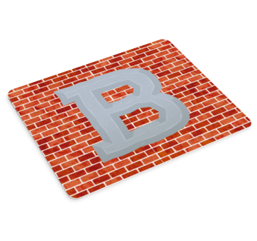 Tapis de souris personnalisable lettre b en gras - TenStickers