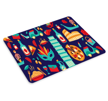 Tapis de souris original Éléments culinaires vibrants - TenStickers