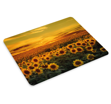 tapis de souris style original Champ de tournesol - TenStickers