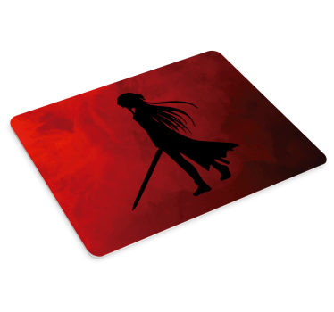 Tapis de souris animé silhouette guerrier - TenStickers