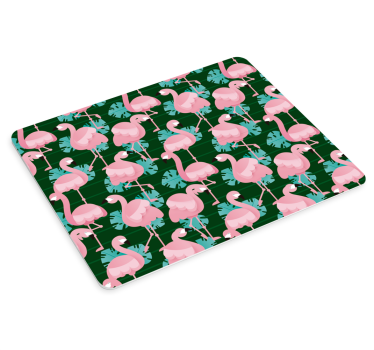 Tapis de souris motif flamants roses des tropiques - TenStickers