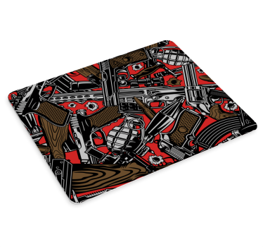 Tapis de souris gamer motif armes audacieuses - TenStickers