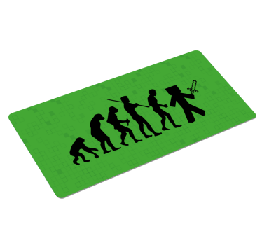 tapis de souris pour gamer évolution de minecraft - TenStickers