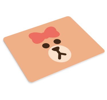 Tapis de souris original tête d'ours adorable - TenStickers
