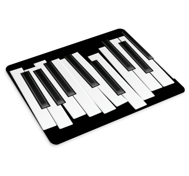 Tapis de souris original motif touches de piano - TenStickers