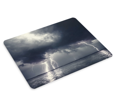 Tapis de souris original tempête sur l'océan - TenStickers