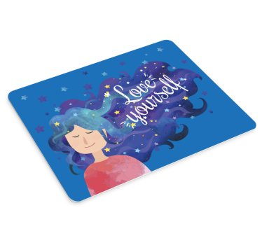 Tapis de souris citation inspiration cheveux étoilés - TenStickers
