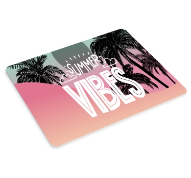 Tapis de souris citation ambiance estivale tropicale - TenStickers