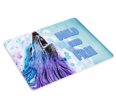 Tapis de souris original expression de loup hurlant - TenStickers