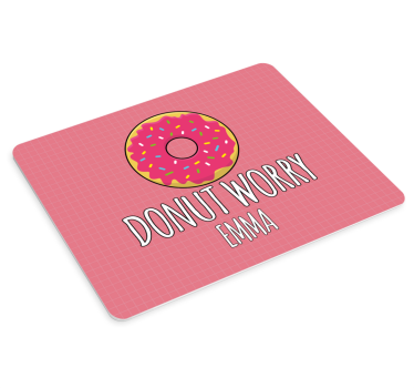 Tapis de souris personnalisable concept donut amusant - TenStickers