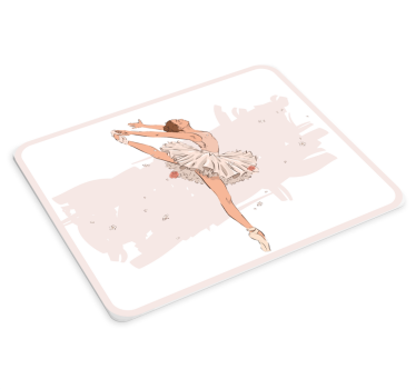 Tapis de souris original pose de danse ballerine - TenStickers