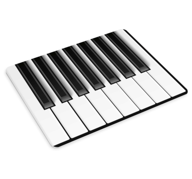 Tapis de souris original art des touches de piano - TenStickers