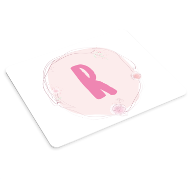 Tapis de souris personnalisable initiale Élégante - TenStickers