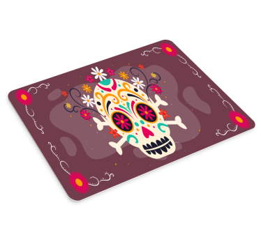 Tapis de souris gamer motif crâne coloré - TenStickers
