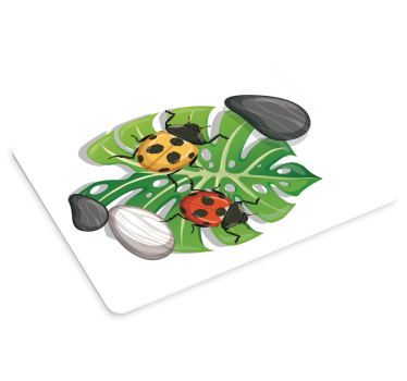 Tapis de souris original arrangement d'insectes colorés - TenStickers
