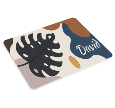 Tapis de souris personnalisable motif feuilles - TenStickers