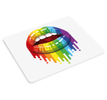 Tapis de souris original goutte de lèvres colorées - TenStickers