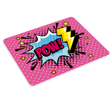 Tapis de souris original expression comique colorée - TenStickers