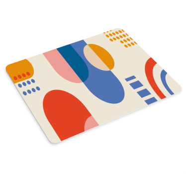 Tapis de souris motif mélange de couleurs géométriques - TenStickers