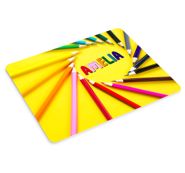 Tapis de souris personnalisable affichage de nom coloré - TenStickers