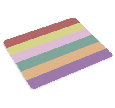 Tapis de souris motif rayures horizontales colorées - TenStickers