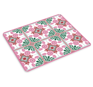 Tapis de souris motif géométrique floral - TenStickers