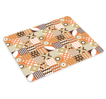 Tapis de souris motif carrés géométriques colorés - TenStickers