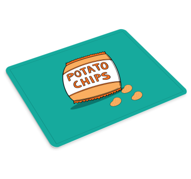 Tapis de souris original illustration emballage snack - TenStickers